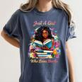 Melanin Book Month Honoring Past Inspiring Pride Women's Comfort Colors T-Shirt Moss