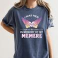Memere Angel In My Memory Cute Family Remembrance Match Women's Comfort Colors T-Shirt Moss