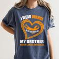 In My Memory Of My Brother KIDNEY CANCER AWARENESS Women's Comfort Colors T-Shirt Moss In My Memory Of My Brother KIDNEY CANCER AWARENESS Women's Comfort Colors T-Shirt Moss