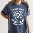 Memory Of Brother In Law Lung Cancer Awareness Family Women's Comfort Colors T-Shirt Moss