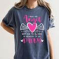 Memory Of My Daddy I Was Her Angel Now She Is Mine Heaven Women's Comfort Colors T-Shirt Moss