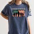 In Memory Of The Fallen American Flag USA Veterans Day Women's Comfort Colors T-Shirt Moss In Memory Of The Fallen American Flag USA Veterans Day Women's Comfort Colors T-Shirt Moss
