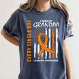 In Memory Of Grandpa Leukemia Awareness Products Flag Shirts Women's Comfort Colors T-Shirt Moss