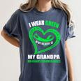 In My Memory Of My Grandpa NON-HODGKIN'S LYMPHOMA AWARENESS Women's Comfort Colors T-Shirt Moss