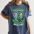 In Memory Of Great Aunt Non Hodgkins Lymphoma Awareness Women's Comfort Colors T-Shirt Moss
