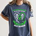 In Memory Of Great Grandson Non Hodgkins Lymphoma Awareness Women's Comfort Colors T-Shirt Moss
