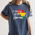 In Memory Of Our Heroes Pride Juneteenth Women's Comfort Colors T-Shirt Moss In Memory Of Our Heroes Pride Juneteenth Women's Comfort Colors T-Shirt Moss
