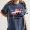 In Memory And Honor Of Firefighters Remembering 911 Women's Comfort Colors T-Shirt Moss