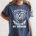In Memory Of My Husband Lung Cancer Awareness Graphic Women's Comfort Colors T-Shirt Moss In Memory Of My Husband Lung Cancer Awareness Graphic Women's Comfort Colors T-Shirt Moss