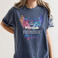 In Memory Of Mom Dad In Heaven Guardian Angel Wings Memorial Women's Comfort Colors T-Shirt Moss
