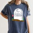 In Memory Of When I Cared Sarcastic Novelty Women's Comfort Colors T-Shirt Moss