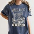 Mixed Tapes Not Feelings Nostalgia Retro Cassette Tape Women's Comfort Colors T-Shirt Moss Mixed Tapes Not Feelings Nostalgia Retro Cassette Tape Women's Comfort Colors T-Shirt Moss