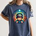 Music Enthusiast Under Starry Skies World Introvert Boy Women's Comfort Colors T-Shirt Moss Music Enthusiast Under Starry Skies World Introvert Boy Women's Comfort Colors T-Shirt Moss