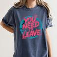You Need To Leave Introvert Mood Space Women's Comfort Colors T-Shirt Moss