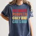 No People Only Cats Introvert Women's Comfort Colors T-Shirt Moss