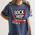 Nostalgia 1950s Sock Hop Dance Women's Comfort Colors T-Shirt Moss