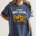 Not Anti Social Im Just A Turtle Sarcastic Introvert Humor Premium Tri-Blend Women's Comfort Colors T-Shirt Moss Not Anti Social Im Just A Turtle Sarcastic Introvert Humor Premium Tri-Blend Women's Comfort Colors T-Shirt Moss