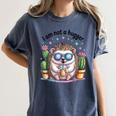 I Am Not a Hugger Introvert Hedgehog With Cactus Women's Comfort Colors T-Shirt Moss I Am Not a Hugger Introvert Hedgehog With Cactus Women's Comfort Colors T-Shirt Moss