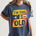 Im This Old Retro 80s 90s VHS Cassette Floppy Disk Nostalgia Women's Comfort Colors T-Shirt Moss