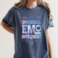 Omnisexual Emo Introvert Pride Trendy Mystic Teen Goth Style Women's Comfort Colors T-Shirt Moss Omnisexual Emo Introvert Pride Trendy Mystic Teen Goth Style Women's Comfort Colors T-Shirt Moss