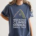 Outdoor Introvert Vibes Weekend Climber Women's Comfort Colors T-Shirt Moss