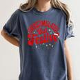 Overstimulated But Festive – Christmas Introvert Humor Women's Comfort Colors T-Shirt Moss Overstimulated But Festive – Christmas Introvert Humor Women's Comfort Colors T-Shirt Moss