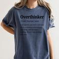 Overthinker Definition Anxiety Introvert Personality Premium Tri-Blend Women's Comfort Colors T-Shirt Moss