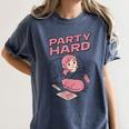 Party Hard Comfortable Stay At Home Introvert Women's Comfort Colors T-Shirt Moss Party Hard Comfortable Stay At Home Introvert Women's Comfort Colors T-Shirt Moss