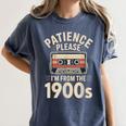 Patience Please I'm From The 1900s Cassette Women's Comfort Colors T-Shirt Moss