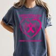 Pink Ribbon In Memory Of My Niece Breast Cancer Awareness Women's Comfort Colors T-Shirt Moss Pink Ribbon In Memory Of My Niece Breast Cancer Awareness Women's Comfort Colors T-Shirt Moss