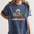 Plant Coffee Love Plantrovert Gardening Introvert Mom Women's Comfort Colors T-Shirt Moss
