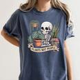 Plant Introvert Gardener Houseplant Botanical Women Men Kids Women's Comfort Colors T-Shirt Moss