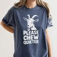 Please Chew Quieter Introvert Quietness Silence Lover Women's Comfort Colors T-Shirt Moss Please Chew Quieter Introvert Quietness Silence Lover Women's Comfort Colors T-Shirt Moss