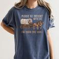 PLEASE BE PATIENT WITH ME I'M FROM THE 1900s Clever Women's Comfort Colors T-Shirt Moss
