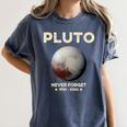 Pluto Never Forget 1930-2006 Planet Space Science Nostalgia Premium Tri-Blend Women's Comfort Colors T-Shirt Moss