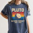 Pluto Never Forget Space Nostalgia Astronomy Humor Women's Comfort Colors T-Shirt Moss Pluto Never Forget Space Nostalgia Astronomy Humor Women's Comfort Colors T-Shirt Moss