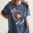 Pluto Never Forget Space Nostalgia Planetary Humor Women's Comfort Colors T-Shirt Moss