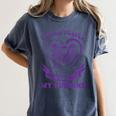 Purple In Memory Of My Husband Pancreatic Cancer Awareness Women's Comfort Colors T-Shirt Moss Purple In Memory Of My Husband Pancreatic Cancer Awareness Women's Comfort Colors T-Shirt Moss