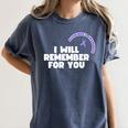 Purple Memory Women's Comfort Colors T-Shirt Moss Purple Memory Women's Comfort Colors T-Shirt Moss