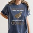 Quail Bird Lover Introvert Quail Women's Comfort Colors T-Shirt Moss Quail Bird Lover Introvert Quail Women's Comfort Colors T-Shirt Moss