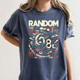 Random Cartoon Memory Women's Comfort Colors T-Shirt Moss Random Cartoon Memory Women's Comfort Colors T-Shirt Moss