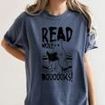 Read More Books Ghost Halloween Reading Teacher Literacy Women's Comfort Colors T-Shirt Moss Read More Books Ghost Halloween Reading Teacher Literacy Women's Comfort Colors T-Shirt Moss