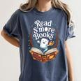 Read S'More Books Camping Outdoors Travel Campfire Women's Comfort Colors T-Shirt Moss Read S'More Books Camping Outdoors Travel Campfire Women's Comfort Colors T-Shirt Moss