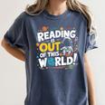 Reading Is Out Of This World Space Book Lover Kids Women's Comfort Colors T-Shirt Moss Reading Is Out Of This World Space Book Lover Kids Women's Comfort Colors T-Shirt Moss