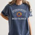 Renaissance Festival Introvert Medieval Ren Faire Women's Comfort Colors T-Shirt Moss