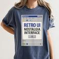 Retro Computer Dialog Box 90s Desktop Interface Nostalgia Women's Comfort Colors T-Shirt Moss