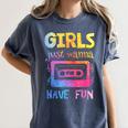 Retro Girls Just Wanna Have Fun Nostalgia 1980s 80's Premium Tri-Blend Women's Comfort Colors T-Shirt Moss