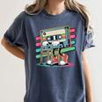Retro Old Cassette Tape Cartoon With Walker Nostalgia Women's Comfort Colors T-Shirt Moss