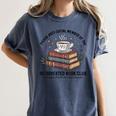 Retro Proud Introverted Book Club Anti Social Reader Women's Comfort Colors T-Shirt Moss