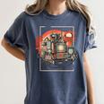 Retro Tech Stack 80s 90s Nostalgia Analog TV Cameras Women's Comfort Colors T-Shirt Moss